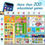 MOMILLA Kids Toys Smart Phone, Dual Camera with Stickers, 3.97" Touchscreen, 200+ Educational Puzzle Games, Learning Toys with Parental Control for Ages 3-8, Birthday Gift