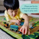 Melissa & Doug Wooden Magnetic Train Cars - 8 Piece Educational and Skill-Building Wooden Toy for Boys and Girls