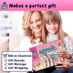 PURPLE LADYBUG Mermaid Headband Kit - Mermaid Gifts for Girls 4-6, Girl Toys and Crafts for Girl Ages 6-8, Birthday Gift, Hair Accessories for Girls, Christmas Gifts