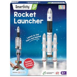 Smartivity Rocket Launcher STEM Kit for Ages 6-12 Years | Build Your Own Rocket with Launcher | Birthday Gift for Smart Kids | DIY Science Toy for Boys & Girls 6,7,8,9,10,11,12 Years Old