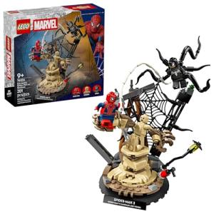 LEGO Marvel Epic Battle: Spider-Man vs. Sandman Building Toy for Boys & Girls - Super Hero Playset W/Venom, Sandman, & Spider-Man Minifigures - Gift Idea for Birthdays - Ages 9+ - 76334