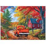 RoseArt - Kodak - Maine Road 350 Piece Jigsaw Puzzle, Scenic Autumn Landscape Puzzle for Adults
