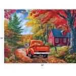 RoseArt - Kodak - Maine Road 350 Piece Jigsaw Puzzle, Scenic Autumn Landscape Puzzle for Adults