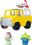 Fisher-Price Little People Toddler Toy Disney & Pixar Toy Story Pizza Planet Truck with Buzz Lightyear & Alien Figures for Kids Ages 18+ Months