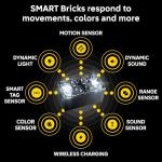 LEGO Star Wars SMART Play: Darth Vader’s TIE Fighter Interactive Building Toy - All-in-One Set - Reacts to How You Move and Play with a SMART Brick - Gift for Boys, Girls and Kids Ages 8+ - 75421