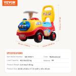 VEVOR Ride On Push Car for Toddlers, Ages 19+ Months, Ride Racer, Sit to Stand Toddler Ride On Toy, Kids Ride On Car with Music Steering, Horn & Under Seat Storage, Ride On Toy for Boys Girls,