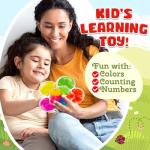 ZaxiDeel Color Sorting Toys Sensory Toys, Toddlers Easter Stocking Stuffers, Color Matching Toy Preschool Learning Activities Educational Calm Down Montessori Toy for Kids Ages 1 2 3