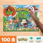 Buffalo Games - Pokémon Fan Favorites - 100 Piece Jigsaw Puzzle for Families - Premium Pokémon Puzzle for All Skill Levels - Finished Size 15.00 x 11.00