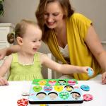 Fancy Land Easter Story Wooden Puzzle 12Pcs Religious Wood Eggs Peg Puzzle Set for Holy Week Christian Gifts Easter Basket Stuffers Sunday School Party Favor Church Activity Classroom Game Supplies