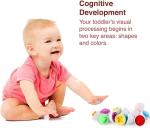 VUIYA Toddler Toys - Color Matching Egg Set - Educational Color, Shapes and Sorting Recognition Skills - Puzzle for Kid Baby Boy Girl, Easter Basket Gift (6 Eggs)
