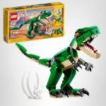 LEGO Creator 3 in 1 Mighty Dinosaur Toy, Transforms from T. rex to Triceratops to Pterodactyl Dinosaur Figures, Great Gift for 7-12 Year Old Boys & Girls, 31058