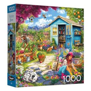 RoseArt - Hobby Haven - Couple in The Garden - 1000 Piece Jigsaw Puzzle for Adults