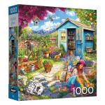 RoseArt - Hobby Haven - Couple in The Garden - 1000 Piece Jigsaw Puzzle for Adults