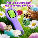 Microscope for Kids - Mini Pocket Handheld Microscope for Toddlers-STEM Educational Science Kit Toys for Christmas Birthday Gifts Toys for 5 6 7 8 9 10 11 12 Year Old Girls（Purple）