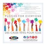 RoseArt - Snack Size Multi-Puzzle Set - Color Palette - 4 x 100 Piece Jigsaw Puzzle for Adults