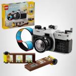 LEGO Creator 3 in 1 Retro Camera Toy, Transforms to Retro Video Camera or to TV Set, Photography Gift for Boys and Girls Ages 8 Years Old and Up Who Enjoy Creative Play, 31147