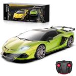 AEROQUEST Lamborghini Remote Control Car, 1:24 Scale Electric Sport Racing Hobby Toy Car Lamborghini Model Vehicle for Boys Girls Birthday Gifts, Green