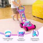 SLOOSH Bubble Lawn Mower Toddler Toys - Spill-Proof Bubble Machine Pretend Gardening Toy for Age 1 2 3 1-3 Year Old Toddler Indoor Outdoor Use, Baby Girl Push Toys Easter Birthday Gift (Pink)