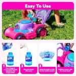 SLOOSH Bubble Lawn Mower Toddler Toys - Spill-Proof Bubble Machine Pretend Gardening Toy for Age 1 2 3 1-3 Year Old Toddler Indoor Outdoor Use, Baby Girl Push Toys Easter Birthday Gift (Pink)