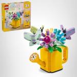 LEGO Creator 3 in 1 Flowers in Watering Can Building Toy - Fun, Creative Activity for Kids, Girls and Boys, Ages 8+ - Gift for Birthdays - Building Options for Rain Boots or Birds - 31149