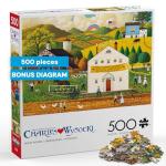 Buffalo Games – 500 Piece Charles Wysocki House Movers Jigsaw Puzzle Colorful Puzzle for Adults – Precision-Cut Pieces, Beautiful Artwork, and Hours of Relaxing Fun