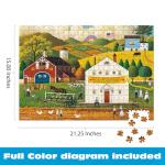 Buffalo Games – 500 Piece Charles Wysocki House Movers Jigsaw Puzzle Colorful Puzzle for Adults – Precision-Cut Pieces, Beautiful Artwork, and Hours of Relaxing Fun