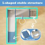 YUFU 8 in 1 Toddler Slide Set, Kids Slide for Toddlers Age 1-3, Toddler Playset with Climber and Basketball Hoop, Indoor Outdoor Playground for Toddlers 1-3 (Blue+Gray)