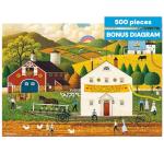 Buffalo Games – 500 Piece Charles Wysocki House Movers Jigsaw Puzzle Colorful Puzzle for Adults – Precision-Cut Pieces, Beautiful Artwork, and Hours of Relaxing Fun