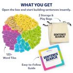Skillmatics Educational Board Game - Sentence Search, Fun Learning Toys and Games for Kids, Sentence Building Activity, Creative Word Play, 120+ Tiles (1.3 x 1 Inches), Gifts for Ages 5, 6, 7, 8