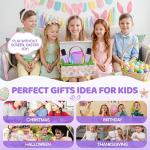 IROO Karaoke Machine for Kids, 2025 TOP Toys Christmas Birthday Gifts Ideas for Girls Ages 4, 5, 6, 7, 8, 9, 10, 12+ Years Old, Portable Mini MP3 Player with 2 Wireless Mics for Party