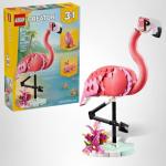 LEGO Creator 3 in 1 Wild Animals: Pink Flamingo Animal Building Toy - Playset with 3 Build Options, Pink Flamingo, Cockatoo, or Axolotl - Learning Toy for Kids, Ages 8+- 31170