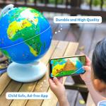PlayShifu Globe for Children – Orboot Earth: Interactive Kids Globe with 1000+ Facts on Animals, Places & Monuments | Tech-Powered Learning Toy & STEM Gift for Kids Ages 4–10