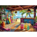 Beach Paradise 1000 Piece Jigsaw Puzzle for Adults Summer Tropical Bar Ocean View Challenging Puzzle Game Fun Adult Activity for Puzzle Lovers (27"x20")