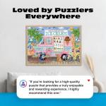 Ceaco- Food Trucks - Ice Cream Truck II - 500 Piece Jigsaw Puzzle for Adults and Families - Colorful Summer Beach Scene with Ice Cream Stand - Finished Size 19 x 19 - Made in The USA