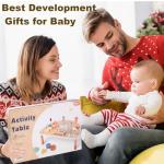 Activity Table for 1 Year Old, Montessori Toys for 1 2 Year Old Girls Boy Gifts, 8 in 1 Wooden Sensory Play Table for Toddler 1-3, Learning Toys for Baby 12-18 Months 1st Christmas Birthday Gifts