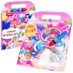 JoyCat Unicorn Water Coloring Book for Toddlers 3-5, Reusable No-Mess Water Painting Book with Water Pen, 13 Activity Pages, Travel Toy Gift for Boys & Girls