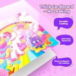 JoyCat Unicorn Water Coloring Book for Toddlers 3-5, Reusable No-Mess Water Painting Book with Water Pen, 13 Activity Pages, Travel Toy Gift for Boys & Girls