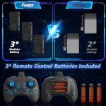 FUNPX Foam RC Airplane with Cool Led Light, 360° Flip and Headless Mode, Remote Control Airplane RC Plane for Kids Adults Aged 6+, RC Flying Toy for Kids, Birthday Gift