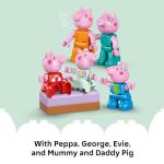 LEGO DUPLO Peppa Pig Family House - Building Toy for Toddlers, Ages 2+ - Sensory Toy for Girls & Boys - W/ 5 Figures - Birthday Gifts for Kids - 10467