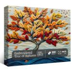 Tree of Life Puzzles for Adults 1000 Pieces, Embroidery Autumn Tree Jigsaw Puzzles, Colorful Nature Plant Difficult Challenging Puzzle as Home Decor