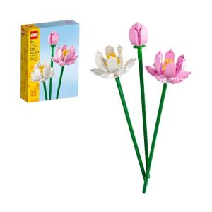 LEGO Lotus Flower - Building Toy for Kids, Girls & Boys, Ages 8+ - Artificial Lotus Flowers for Home Decor & Display - Creative Gift Idea for Her & Him - 40647
