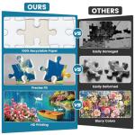 300 Piece Puzzles for Adults,Vintage Lake House Jigsaw Puzzle for Adults Kids Elderly,Large Piece Tree Puzzle for Kids Age 8-10 10-12,Challenging Landscape Puzzle,Family Game Great Gift 20.5x15in