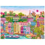 RoseArt - Millie Illustrates - Amsterdam - 300 Piece Jigsaw Puzzle – Vibrant Cityscape Artwork, Fun & Challenging Puzzle for Adults