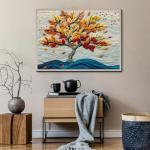Tree of Life Puzzles for Adults 1000 Pieces, Embroidery Autumn Tree Jigsaw Puzzles, Colorful Nature Plant Difficult Challenging Puzzle as Home Decor
