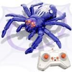 Infowush Wall Crawler Spider, Rechargeable Remote Control Robot Kids Toys, 360° Rotating RC Wall Climbing Spider with LED Eyes Toys for Boys Girls Ages 3 & Up, Birthday Gifts for 3-12 Year Old Boys