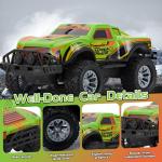 JOYBLI Remote Control Cool Off-Road Vehicle Truck, 2.4GHz RC Car with LED Lights, 1:20 Scale Off-Road Vehicle, Red RC Truck,Remote Control car from a Long Distance,Gifts for Children (Green)