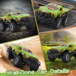 JOYBLI Remote Control Cool Off-Road Vehicle Truck, 2.4GHz RC Car with LED Lights, 1:20 Scale Off-Road Vehicle, Red RC Truck,Remote Control car from a Long Distance,Gifts for Children (Green)