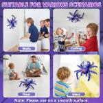 Infowush Wall Crawler Spider, Rechargeable Remote Control Robot Kids Toys, 360° Rotating RC Wall Climbing Spider with LED Eyes Toys for Boys Girls Ages 3 & Up, Birthday Gifts for 3-12 Year Old Boys