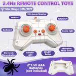 Infowush Wall Crawler Spider, Rechargeable Remote Control Robot Kids Toys, 360° Rotating RC Wall Climbing Spider with LED Eyes Toys for Boys Girls Ages 3 & Up, Birthday Gifts for 3-12 Year Old Boys