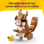 LEGO Creator 3 in 1 Cute Animals: Playful Puppy Dog Building Toy - Bedroom Decor for Girls & Boys, Ages 8+ - Gift for Birthdays - Build a Dog, Squirrel, or Duck - 31382